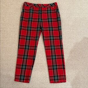 Trina Turk Red Plaid Ankle Pants - NWT Size 10